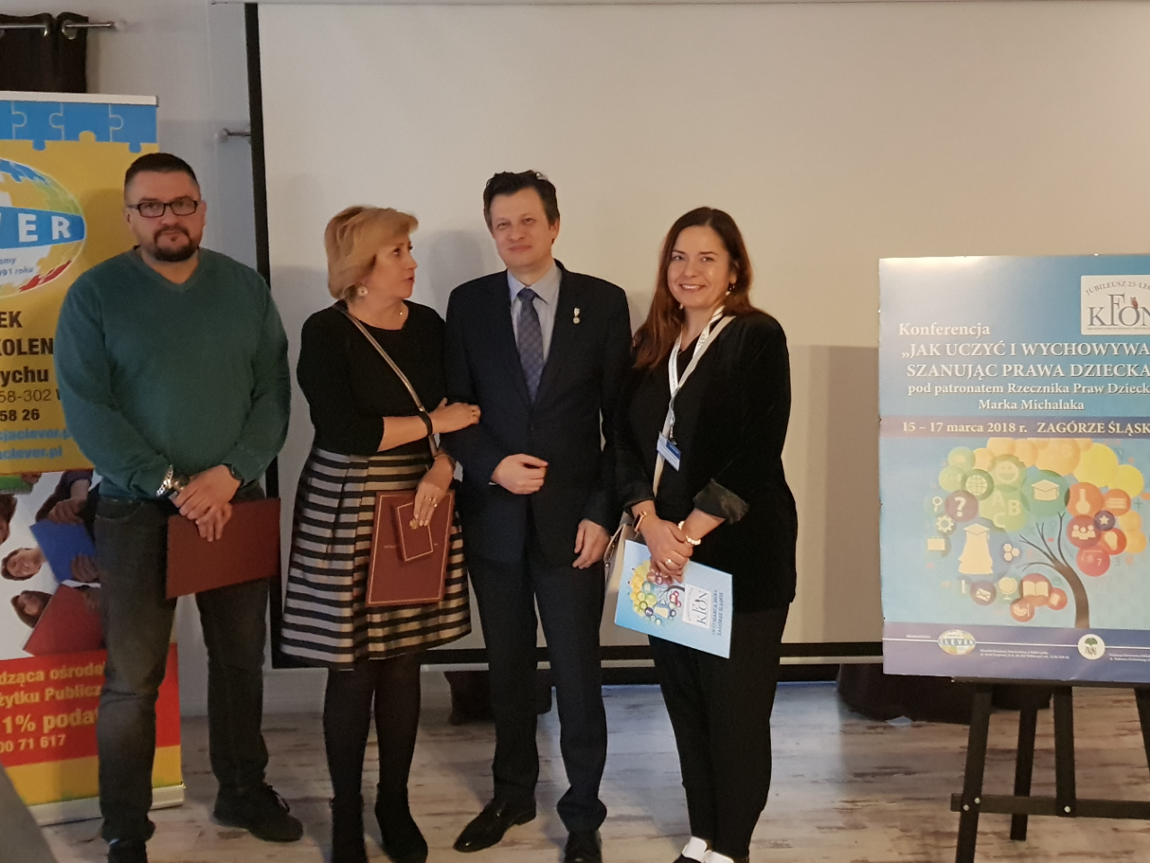 Fot.1.Rzecznik Praw Dziecka z kierownictwem CKZ Nauka