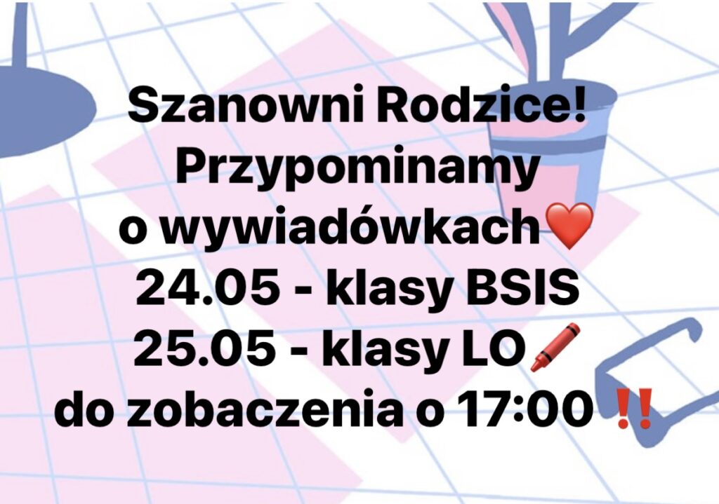 Zebrania z rodzicami 2023