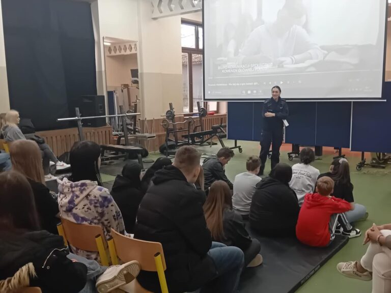 Warsztaty z Panią Policjantką Wioletą Maras-Dudyńską!